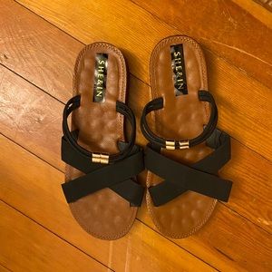 Shein sandals black